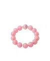 Prada Logo Necklace In Pink