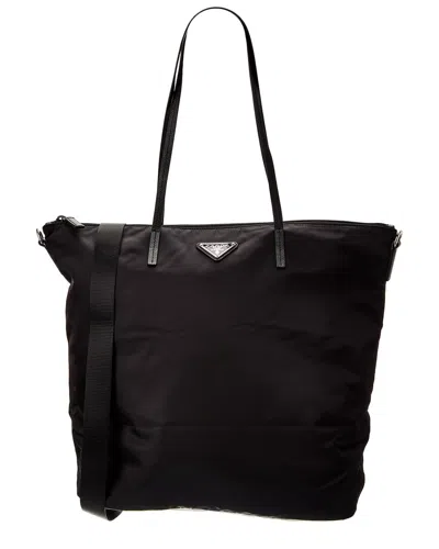 Prada Logo Nylon Tote