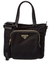 PRADA PRADA LOGO NYLON TOTE