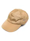 Prada Logo-patch Cap In Nude