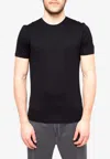 Prada Logo Patch Essential T-shirt In Black
