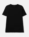 Prada Logo Patch T-shirt In Black