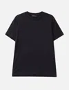 Prada Logo Patch T-shirt In Black
