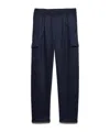 Prada Cashmere-wool Cargo Sweatpants In Blue