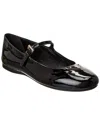 Prada Woman Black Flats In Black