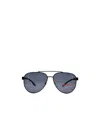 Prada Logo Pilot Sunglasses In Gray