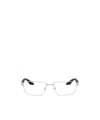 Prada 55mm Rectangle Optical Glasses In White