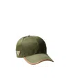 Prada Re-nylon And Leather Baseball Cap In Green
