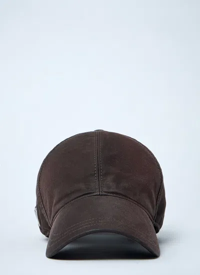 Prada Logo Plaque Baseball Cap