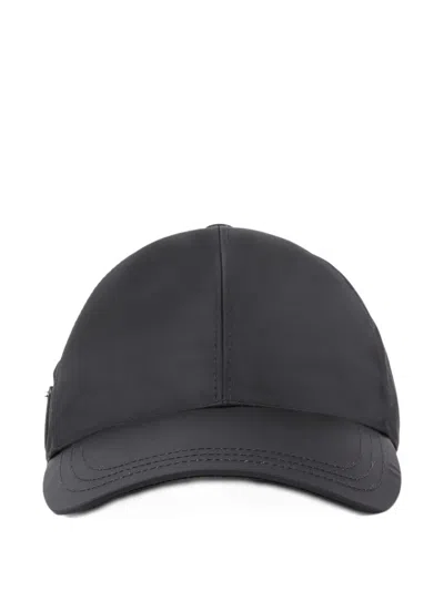 PRADA LOGO-PLAQUE BASEBALL CAP