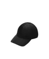Prada Logo Plaque Baseball Cap In Black