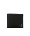 Prada Logo-plaque Saffiano Leather Wallet In Black