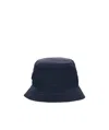 Prada Logo Plaque Wool Bucket Hat In Black