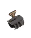 Prada Womens Black Branded Metal Claw Clip In Black