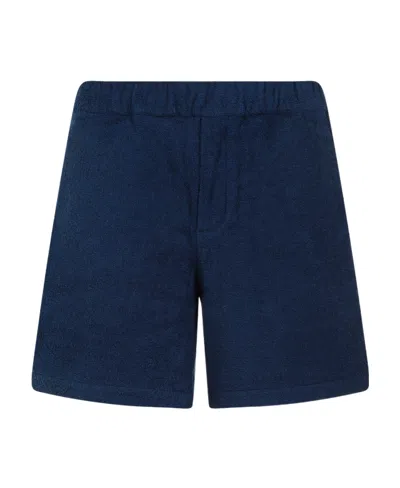PRADA LOGO-PLAQUE COTTON SHORTS