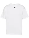 Prada Oversized White Cotton Logo T-shirt In White