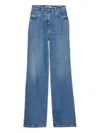 Prada Logo-plaque Five-pocket Jeans In Blue