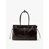 Prada Bonnie Extragrosse Handtasche Aus Leder In Brown