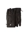 Prada Logo-plaque Leather Gloves In Black