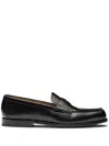 Prada Men's Leather Loafers In Schwarz