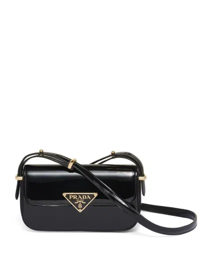 Prada Logo-plaque Leather Shoulder Bag
