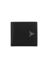 Prada Leather Wallet In Black