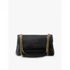 Prada Medium Leather Shoulder Bag In Black
