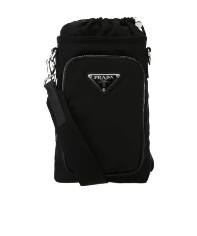 Prada Re-nylon Smartphone Case In Black