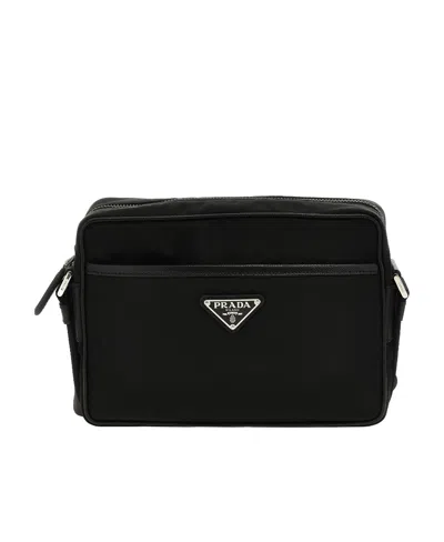 PRADA PRADA TRIANGLE LOGO SHOULDER BAG