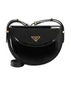 Prada Patent Shoulder Bag In Black