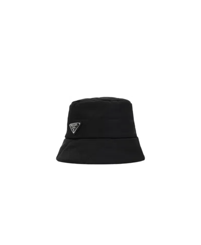 Prada Logo-plaque Quilted Bucket Hat In Multicolor