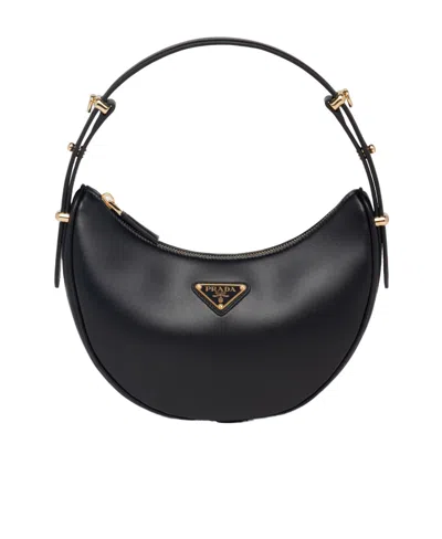PRADA PRADA ARQUÉ ZIPPED SHOULDER BAG