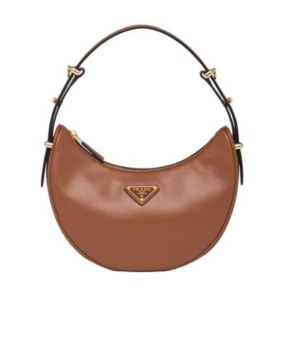 PRADA PRADA ARQUÉ ZIPPED SHOULDER BAG