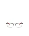 Prada Logo-plaque Square-frame Glasses In Multicolor