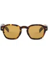 Prada Logo-plaque Square-frame Sunglasses In Brown