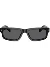 Prada Logo-plaque Sunglasses In Black