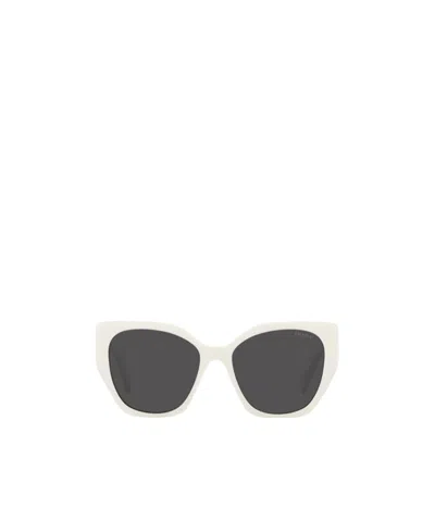 Prada Logo-plaque Sunglasses In Black