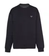 Prada Technical Cotton Full-zip Blouson Jacket In Black