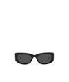 Prada Acetate Rectangle Pr14ys Sunglasses In Black