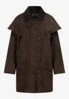 Prada Brown Polyamide Jacket In Brown