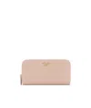 Prada Large Saffiano Leather Wallet In Pink