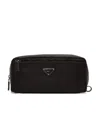 Prada Men's Nylon Beauty Case In Black