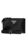 Prada Logo Plaque Zip-up Wallet In Multicolor