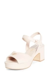 Prada Logo Platform Sandal In Pink