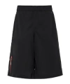 Prada Logo Pocket Shorts In Black