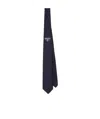 Prada Triangle-logo Tie In Blue