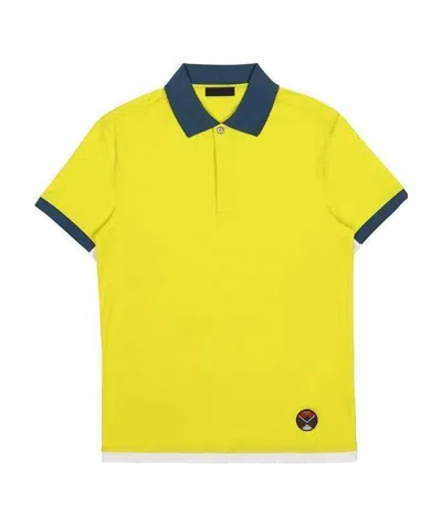 Prada Logo Polo Shirt In Yellow