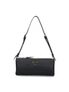 Prada Bowling Shouder Bag In Black