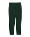 Prada Mens Green Poplin Brand-print Straight-leg Slim-fit Woven Trousers In Green