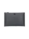 Prada Logo Pouch In Nero